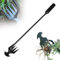 ComedyKing Désherbeur Manuel Acier Inoxydable Arrache Mauvaise Herbe，Arrache Pissenlit Couteau Désherbeur Outil de Râteau de Désherbage Désherbeurs Manuels Tire Racine Outils Jardinage (Noir Long)