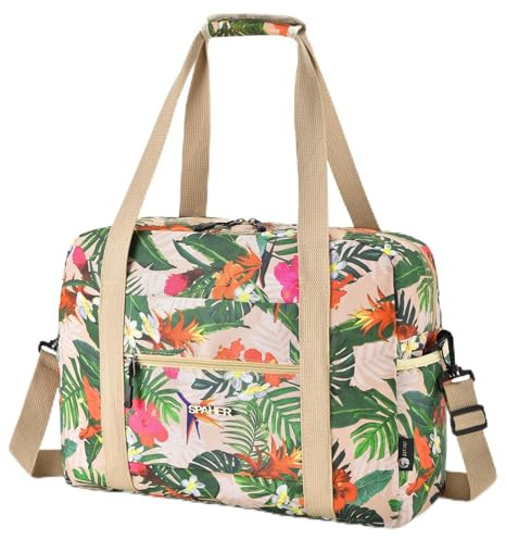 SPAHER Handgepäck Tasche 40x30x15 British Airways Faltbare Reisetasche Flugzeug Klein 20L Weekender Damen Herren Travel Duffle Bag Sporttasche Schwimmtasche Carry On Luggage Bag