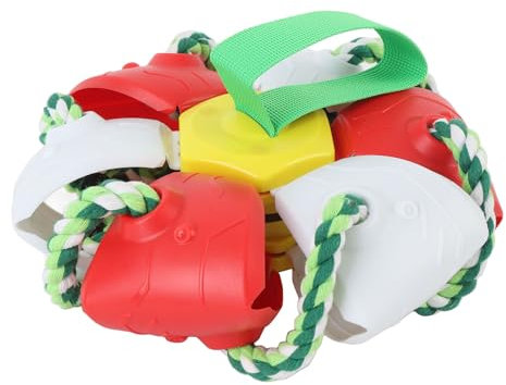 Bola de Platillo Volador de Perros, Fácil de Limpiar. (Rojo)