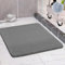 COSYLAND Tapis de Douche Antidérapant 80x80 cm - Tapis de Sécurité en PVC Luffa - Évacuation Efficace de l’Eau - Zones Humides - Gris