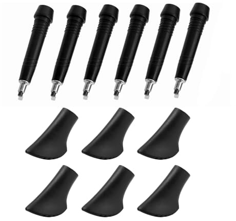 8 Stück Nordic Walking Stöcke Gummipuffer Gummistopper für Walkingstöcke Walking Stöcke Gummipuffer für Trekkingstöcke Ersatz Gummi Puffer- Asphalt - Kies & Gebirge（A,B）