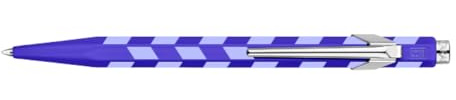 CARAN D’ACHE 849 Mosaic Kugelschreiber Königsblau, Aluminium Sechskant, Sonderedition, Swiss Made