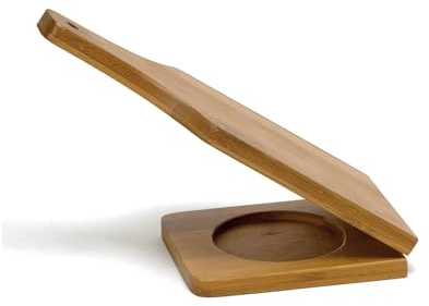 IMUSA BAM-10007 Jumbo Tostonera, Natural - Bamboo Pataconera, Plantain Press, Tortilla Quesadilla Maker Flour Dough Press for Quesadillas Tortillas Indian Roti Tostones Patacones