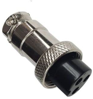 HMParts E-Scooter/Electric Scooter/Midi Bike 3-poliger Charger Plug 13mm