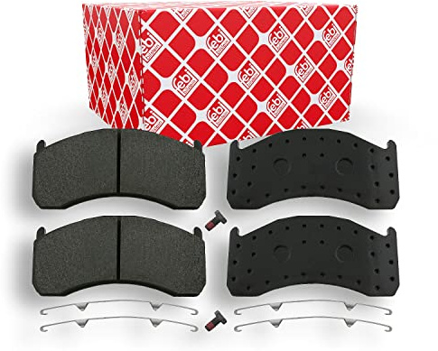 febi bilstein 16546 Brake Pad Set with additional parts, pack of four