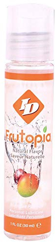ID Frutopia Mango Passion Flavoured Lube 30ml Pocket Bottle – Exotic Flavour, Vegan Friendly, Sugar Free, Toy & Condom Safe - Water Based Lube Perfect for Oral Play