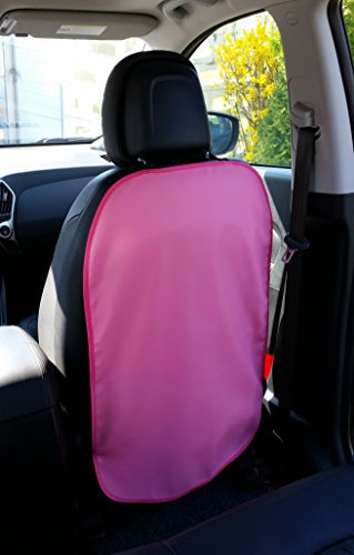Preiswert&Gut Rückenlehnenschutz Deluxe Pink aus Kunstleder mit Gummizug