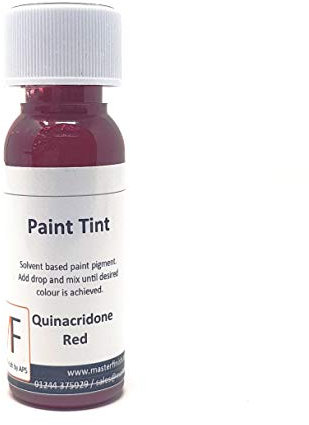 Pintura tintas para pinturas de 1 K-2 K de celulosa. Base de disolvente, rojo