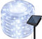 Solar Rope Lights Outdoor,KINGCOO Waterproof 72FT 200LED Tube Copper Wire Pipe Twinkling Solar Fairy String Lights for Garden Yard Home Wedding Party Christmas Lighting Decorations (White)