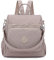 Estwell Rucksack Damen Elegant Schulrucksack Damenrucksack Handtasche Daypack Wasserdicht Nylon Mädchen Schultasche Reiserucksack Anti Diebstahl Rucksäcke, Aprikose