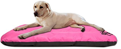 millybo ECO Hundematratze, Hundebett für Kleine, Mittlere, Große Hunde - wetterfestes Hundekissen, kuscheliges Schaum Tierbett, Outdoor & Robustes Hundematte - 115x80x12cm Pink