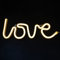 Colording Love Neon Light Neon Love Signs Neon Light Signs LED Love Signs for Valentine's Decoration Girls Room Kids Room Neon Wall Sign Neon Light up-YELLOW LOVE