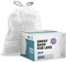 Plasticplace TRA170WHLV Lot de 200 sacs poubelle parfumés à la lavande et à la vanille avec cordon de serrage Blanc 30-35 l 47 x 71 cm