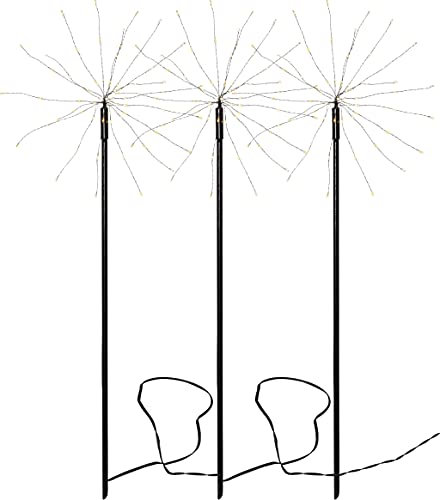 LED-Dekostab 'Firework Outdoor', 3er Set, 65x200cm