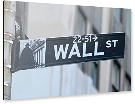 artboxONE Alu-Print 150x100 cm The Wall Street, New York von Künstler sommersbilder