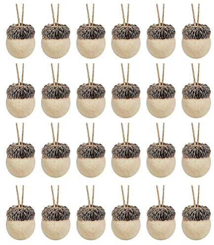 balacoo 24X Christbaumschmuck Filz Tannenzapfen Weihnachtsbaum Hängen Dekorationen für Weihnachten Urlaub Partei Liefert DIY Ornamenten Handwerk