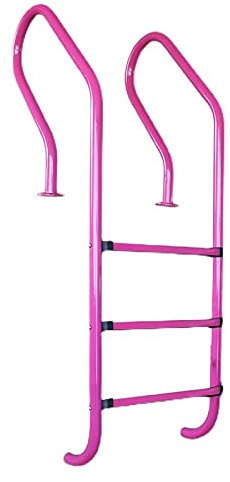HOBIRD Schwimmbad Unterwasser -Handlauf 304 Edelstahl Kletterleiter verdickte Leitern Schwimmbad Schritt Treppe Pink Pedal