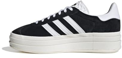 adidas Gazelle Bold W, Sneaker Donna, Core Black Core White Semi Lucid Blue, 36 2/3 EU