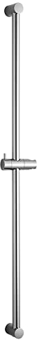 OFFO Shower Riser Rail, 82cm Segmented Wall Mounted Shower Rail Adjustable Distance 50 to 81cm with Handheld Shower Head Holder Replacement for Shower,Chrome