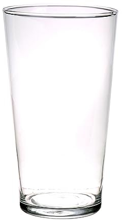 INNA-Glas Konische Blumenvase AMNA AIR aus Glas, klar, 25 cm, Ø 14 cm - Dekovase