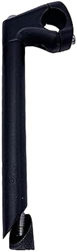 Bike Quill Vorbau 25,4 mm Lenkerklemme Schwanenhals-Vorbau Ersatz für 22,2 mm Vordergabel Vorbauten mit Zähnen (schwarz)