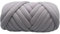Sperriges Strickgarn, Dicke Wolle Zum Häkeln, Weiches Kerngarn - Wolle Super Chunky Garn Sperriges Vorgarn Für Armstricken, Häkeln Filzen, Teppiche Decke (grau,250g)