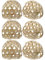 USHOBE Lot De 6 Abat-Jour En Rotin Et Bambou - Mini Lustre En Panier Pour Lampe Suspendue - Petit Abat-Jour De Remplacement Et Décoration