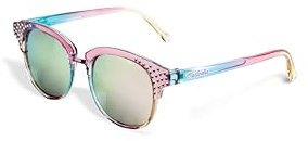 Martinelia Lunettes de Soleil pour Fille Roses et bleues - Lunettes de Soleil Enfant aux Verres Solaires, Protection Solaire UV400, Protection Soleil 100%