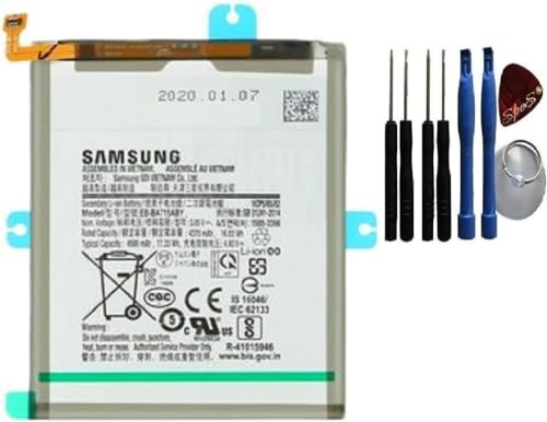 Original Samsung Ersatz Akku für Samsung Galaxy A71 A715F 4500mAh EB-BA715ABY Service mit Werkzeug für einbau