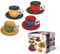 MAURY'S CHARLESTONE SET DI 4 TAZZE DA TE' CON PIATTINO E DESIGN COLORATO 250 CC