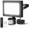 CLY Projecteur Led Exterieur Detecteur de Mouvement 25W, 2350LM Eclairage Exterieur avec Detecteuret Télécommande 10 Luminosité Spot Led Extérieur avec Détecteur Blanc Froid, Étanche IP66 pour Garage
