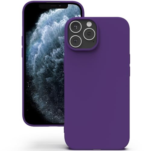 YATWIN Cover per iPhone 11 Pro Max, Custodia in Silicone Morbido con Tagli di Precisione per Fotocamera, Design Ultra Sottile, Protezione 360° con Bordi Rialzati, ‌Viola‌
