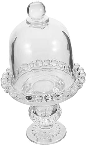 PLAFOPE Bol à Bonbons Transparent Avec Couvercle Jarre De Rangement Créative Pour Mariage Gâteaux Et Desserts Pour Snacks Cookies Et