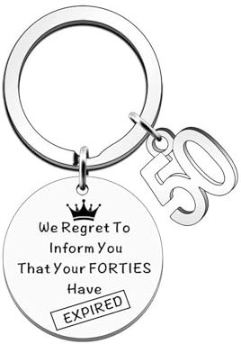 Funny Birthday Gifts for Women Men Joke Happy 50th Birthday Gifts for Him Her We Regret To Inform You That Your Fourties Have Expired (50th)