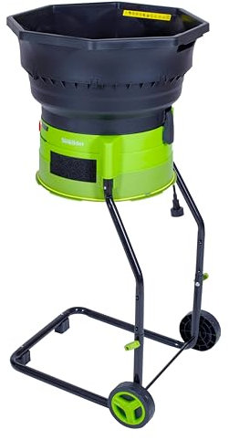 GreenSweep XL Bladeless Leaf Shredder & Mulcher | Powerful 15 Amp, 9,000RPM Motor for 18:1 Reduction Ratio