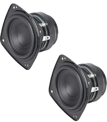 Csnbfiop Música 81 Mm 4 Ohmios 25 W Altavoz de Rango Completo Lado de Goma NdFeB Altavoz Portátil Magnético Sonido Teatro Bluetooth Moderno