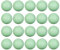 NVOQILIN Tischtenniskugeln, 40 mm, leuchtet im Dunkeln, für Party, Familie, Schule, Outdoor-Spiel, Anfänger, Erwachsene und Sportler, 20 Stück