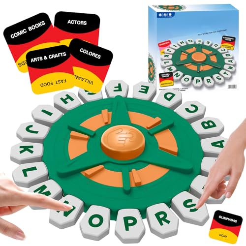 Think Words Deutsch - Brettspiele Wortspiel Buchstaben Spiel für Erwachsene und Kinder, Wörter Sturm Buchstaben Drücken Familienspiel für 2-8 Spieler Ab 9 Jahren