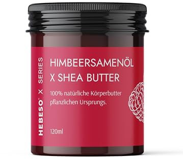 Olio naturale di semi di lampone Burro per il corpo – Idratante, nutriente e rigenerante – Vegano e delicato sulla pelle – Perfetto per la cura della pelle secca – 120 ml