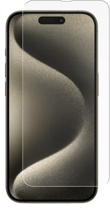 Movilrey Protector Pantalla para Apple Iphone 15 Pro Max Cristal vidrio templado de movil | Antiarañazos | Antihuellas | Dureza 9H | Ultra fino | Ultra Transparente | Ultra Resistente