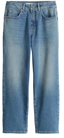 someday Damen Relaxed | Cropped Relaxed Jeans CORAH Iconic Mid Rise aus nachhaltigem Baumwoll Mix mid Cloud Blue, 38