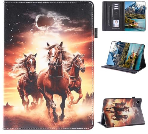 Vaitasy Funda para Lenovo Tab M10 (3rd Gen) 10.1 Pulgadas 2022 (TB-328FU/ TB-328XU), Auto Sueño/Estela Protectora Carcasa para M10 3rd Generación - Caballo