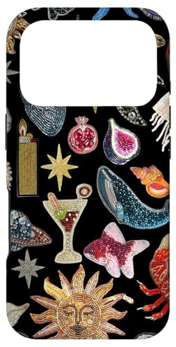 Hülle für iPhone 17 Pro Sonne Mond Stern Mosaik Charm Collage Y2K