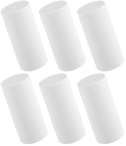 Healeved 6 Nachfüllbare Deostifte 15ml Weiß aus As und Pp mit Drehverschluss für Reise und Tägliche Anwendung Portable Kosmetik Spenderflaschen mit Fortschrittlichem Verschlussschutz