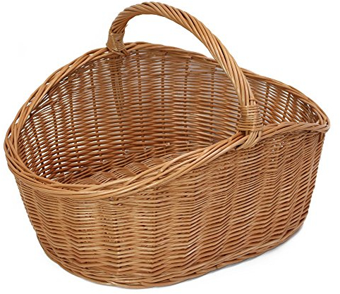 FRANK FLECHTWAREN Bügelkorb Maxi, Traditionnel, vielseitig anwendbar, Robust 68 x 49 x 28 cm, GH 47 cm