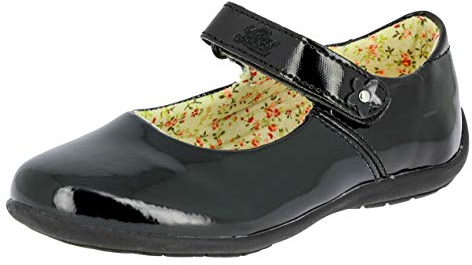 Lico Anna V Mädchen Durchgängies Plateau Ballerinas, Schwarz, 35 EU