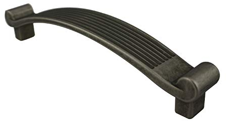 Lienbacher Möbelgriff Schubladengriff Schrankgriff aus Metall - Altsilber - Lochabstand 128 mm