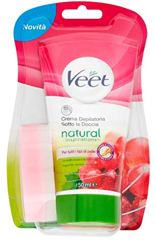 Natural Inspirations Enthaarungscreme in der Dusche mit Traubenkernöl 150ml