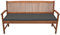 Beautissu Bankauflage - Bequeme Sitzkissen für Gartenmöbel - waschbare Bankkissen Sitzauflage - Gartenbankauflage Outdoor - Palettenkissen 180x48x5 cm - Graphitgrau - Base BK