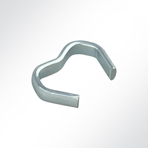 LYSEL Seilklemme für Expanderseil Planenseil, (L) 20.60mm in Grau (100 Stück)